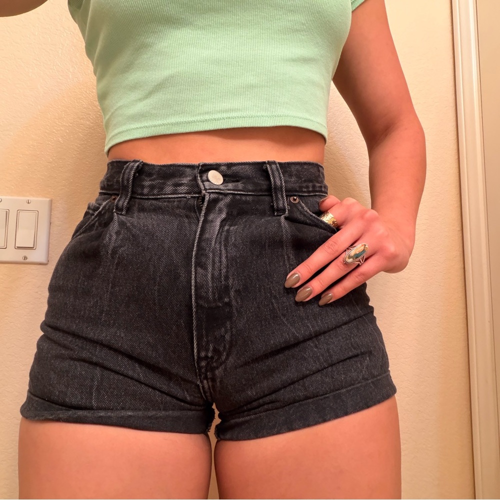 Abercrombie & Fitch High Waist Black Shorts